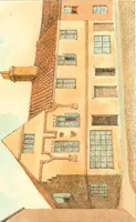 An illustration from Homes of our forefathers in Boston. Old England and Boston, New England (1889)
