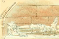 An illustration from Homes of our forefathers in Boston. Old England and Boston, New England (1889)