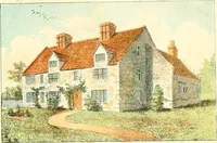 An illustration from Homes of our forefathers in Boston. Old England and Boston, New England (1889)