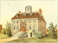 An illustration from Homes of our forefathers in Boston. Old England and Boston, New England (1889)