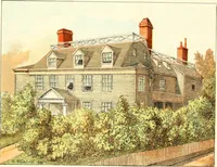 An illustration from Homes of our forefathers in Boston. Old England and Boston, New England (1889)