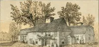 An illustration from The homes of our forefathers. Being a selection of the oldest and most interesting buildings, historical houses, and noted places in Massachusetts. From original drawings made on the spot by Edwin Whitefield (1880)