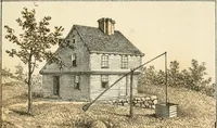 Picture 41 of 71 from The homes of our forefathers. Being a selection of the oldest and most interesting buildings, historical houses, and noted places in Massachusetts. From original drawings made on the spot by Edwin Whitefield (1880), leaf 48