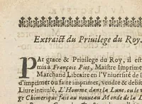An illustration from L'homme dans la lvne; (1654)