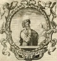 An illustration from Homo et ejus partes figuratus & symbolicus, anatomicus, rationalis, moralis, mysticus, politicus, & legalis : collectus et explicatus cum figuris, symbolis, anatomiis, factis, emblematicus, moralibus, mysticis, proverbiis, hieroglyphicis, prodigiis, simulacris, statuis, historiis, ritibus, observationibus, moribus, numismatibus, dedicationibus, signaturis, significationibus literarum, epithetis, fabulis, miris, physiognomicis, & somniis ; reflexionibus et declarationibus tam ex sacris quàm profanis auctoribus desumptis (1695)