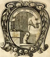 An illustration from Homo et ejus partes figuratus & symbolicus, anatomicus, rationalis, moralis, mysticus, politicus, & legalis : collectus et explicatus cum figuris, symbolis, anatomiis, factis, emblematicus, moralibus, mysticis, proverbiis, hieroglyphicis, prodigiis, simulacris, statuis, historiis, ritibus, observationibus, moribus, numismatibus, dedicationibus, signaturis, significationibus literarum, epithetis, fabulis, miris, physiognomicis, & somniis ; reflexionibus et declarationibus tam ex sacris quàm profanis auctoribus desumptis (1695)