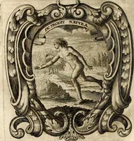 An illustration from Homo et ejus partes figuratus & symbolicus, anatomicus, rationalis, moralis, mysticus, politicus, & legalis : collectus et explicatus cum figuris, symbolis, anatomiis, factis, emblematicus, moralibus, mysticis, proverbiis, hieroglyphicis, prodigiis, simulacris, statuis, historiis, ritibus, observationibus, moribus, numismatibus, dedicationibus, signaturis, significationibus literarum, epithetis, fabulis, miris, physiognomicis, & somniis ; reflexionibus et declarationibus tam ex sacris quàm profanis auctoribus desumptis (1695)