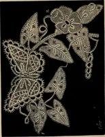 An illustration from The Honiton lace book (1875)