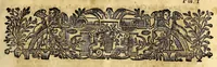 An illustration from Honor del gran patriarca San Ignacio de Loyolo, fundador de la Compañia de Iesus, en que se propone su vida, y la de su dicipulo el Apostol de las Indias S. Francisco Xavier. : Con la milagrosa historia del admirable padre Marcelo Mastrilli, y las noticias de gran multitud de hijos del mismo S. Ignacio, varones clarissimos en santidad, dotrina, trabajos, y obras marauillosas en seruicio de la Iglesia. ... (1645)