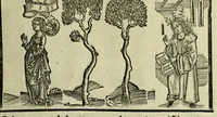 An illustration from Horatij Flacci Venusini. Poete lirici Opera : cu[m] quibusdam annotatio[n]ib[us]. Imaginibusq[ue] pulcherrimis. aptisq[ue] ad Odaru[m] concentus & sententias