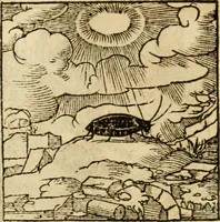 An illustration from Horou Apollonos neiloou Hieroglyphika = Ori Apollinis niliaci, De sacris notis & sculpturis libri duo (1551)