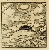 An illustration from Horou Apollonos neiloou Hieroglyphika = Ori Apollinis niliaci, De sacris notis & sculpturis libri duo (1551)