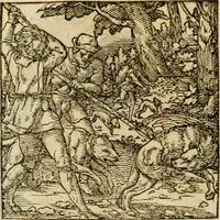 An illustration from Horou Apollonos neiloou Hieroglyphika = Ori Apollinis niliaci, De sacris notis & sculpturis libri duo (1551)