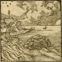 An illustration from Horou Apollonos neiloou Hieroglyphika = Ori Apollinis niliaci, De sacris notis & sculpturis libri duo (1551)