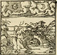 An illustration from Horou Apollonos neiloou Hieroglyphika = Ori Apollinis niliaci, De sacris notis & sculpturis libri duo (1551)