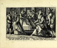 An illustration from Hortvs volvptatvm, qui sua nihilominus etiam producit moralia : in floridae juuentutis gratiã editus ac diuulgatus (1599)