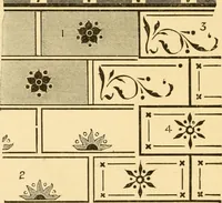 An illustration from House decoration : comprising whitewashing, paperhanging, painting, etc. (1897)