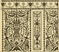 An illustration from House decoration : comprising whitewashing, paperhanging, painting, etc. (1897)