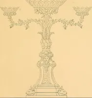 An illustration from House furnishing, decorating and embellishing assistant. Consisting of original designs in the Grecian, Italian, renaissance, Louis-quatorze, gothic, Tudor, and Elizabethan styles .. (1847)