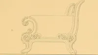 An illustration from House furnishing, decorating and embellishing assistant. Consisting of original designs in the Grecian, Italian, renaissance, Louis-quatorze, gothic, Tudor, and Elizabethan styles .. (1847)
