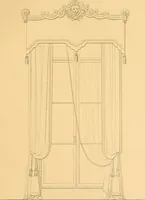 An illustration from House furnishing, decorating and embellishing assistant. Consisting of original designs in the Grecian, Italian, renaissance, Louis-quatorze, gothic, Tudor, and Elizabethan styles .. (1847)