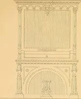An illustration from House furnishing, decorating and embellishing assistant. Consisting of original designs in the Grecian, Italian, renaissance, Louis-quatorze, gothic, Tudor, and Elizabethan styles .. (1847)