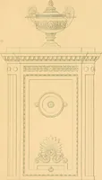 An illustration from House furnishing, decorating and embellishing assistant. Consisting of original designs in the Grecian, Italian, renaissance, Louis-quatorze, gothic, Tudor, and Elizabethan styles .. (1847)