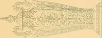 An illustration from House furnishing, decorating and embellishing assistant. Consisting of original designs in the Grecian, Italian, renaissance, Louis-quatorze, gothic, Tudor, and Elizabethan styles .. (1847)