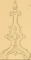 An illustration from House furnishing, decorating and embellishing assistant. Consisting of original designs in the Grecian, Italian, renaissance, Louis-quatorze, gothic, Tudor, and Elizabethan styles .. (1847)