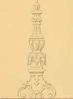 An illustration from House furnishing, decorating and embellishing assistant. Consisting of original designs in the Grecian, Italian, renaissance, Louis-quatorze, gothic, Tudor, and Elizabethan styles .. (1847)