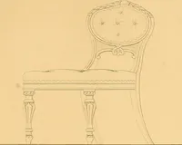 An illustration from House furnishing, decorating and embellishing assistant. Consisting of original designs in the Grecian, Italian, renaissance, Louis-quatorze, gothic, Tudor, and Elizabethan styles .. (1847)