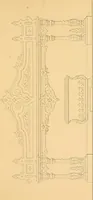 An illustration from House furnishing, decorating and embellishing assistant. Consisting of original designs in the Grecian, Italian, renaissance, Louis-quatorze, gothic, Tudor, and Elizabethan styles .. (1847)