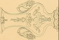 An illustration from House furnishing, decorating and embellishing assistant. Consisting of original designs in the Grecian, Italian, renaissance, Louis-quatorze, gothic, Tudor, and Elizabethan styles .. (1847)