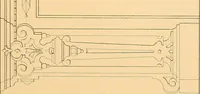 An illustration from House furnishing, decorating and embellishing assistant. Consisting of original designs in the Grecian, Italian, renaissance, Louis-quatorze, gothic, Tudor, and Elizabethan styles .. (1847)
