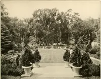 An illustration from House & garden's book of gardens; containing over four hundred illustrations of special flower types, plans and suggestions for landscape work, a complete gardener's calendar of the year's activities, planting and spraying tables, and a portfolio of beautiful gardens in varied sections of the United States and foreign countries (1921)