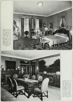 An illustration from House & garden's book of interiors, containing over three hundred illustrations of living rooms, dining rooms, libraries, halls, bedrooms, porches, breakfast rooms, nurseries, kitchens, bathrooms and the use of decorative accessories and curtains, together with practical suggestions for the furnishing and decorating of each type of room in the house (1920)