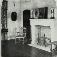 An illustration from House & garden's book of interiors, containing over three hundred illustrations of living rooms, dining rooms, libraries, halls, bedrooms, porches, breakfast rooms, nurseries, kitchens, bathrooms and the use of decorative accessories and curtains, together with practical suggestions for the furnishing and decorating of each type of room in the house (1920)