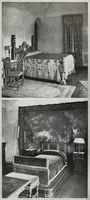 An illustration from House & garden's book of interiors, containing over three hundred illustrations of living rooms, dining rooms, libraries, halls, bedrooms, porches, breakfast rooms, nurseries, kitchens, bathrooms and the use of decorative accessories and curtains, together with practical suggestions for the furnishing and decorating of each type of room in the house (1920)