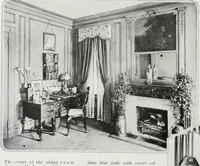 Picture 185 of 223 from House & garden's book of interiors, containing over three hundred illustrations of living rooms, dining rooms, libraries, halls, bedrooms, porches, breakfast rooms, nurseries, kitchens, bathrooms and the use of decorative accessories and curtains, together with practical suggestions for the furnishing and decorating of each type of room in the house (1920), leaf 109