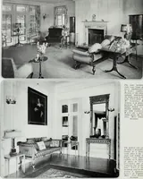 An illustration from House & garden's book of interiors, containing over three hundred illustrations of living rooms, dining rooms, libraries, halls, bedrooms, porches, breakfast rooms, nurseries, kitchens, bathrooms and the use of decorative accessories and curtains, together with practical suggestions for the furnishing and decorating of each type of room in the house (1920)