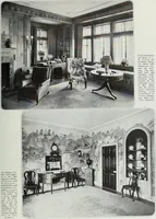 An illustration from House & garden's book of interiors, containing over three hundred illustrations of living rooms, dining rooms, libraries, halls, bedrooms, porches, breakfast rooms, nurseries, kitchens, bathrooms and the use of decorative accessories and curtains, together with practical suggestions for the furnishing and decorating of each type of room in the house (1920)