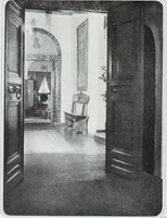 An illustration from House & garden's book of interiors, containing over three hundred illustrations of living rooms, dining rooms, libraries, halls, bedrooms, porches, breakfast rooms, nurseries, kitchens, bathrooms and the use of decorative accessories and curtains, together with practical suggestions for the furnishing and decorating of each type of room in the house (1920)