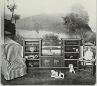 Picture 203 of 223 from House & garden's book of interiors, containing over three hundred illustrations of living rooms, dining rooms, libraries, halls, bedrooms, porches, breakfast rooms, nurseries, kitchens, bathrooms and the use of decorative accessories and curtains, together with practical suggestions for the furnishing and decorating of each type of room in the house (1920), leaf 120
