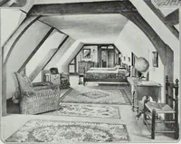 Picture 210 of 223 from House & garden's book of interiors, containing over three hundred illustrations of living rooms, dining rooms, libraries, halls, bedrooms, porches, breakfast rooms, nurseries, kitchens, bathrooms and the use of decorative accessories and curtains, together with practical suggestions for the furnishing and decorating of each type of room in the house (1920), leaf 122