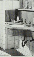 An illustration from House & garden's book of interiors, containing over three hundred illustrations of living rooms, dining rooms, libraries, halls, bedrooms, porches, breakfast rooms, nurseries, kitchens, bathrooms and the use of decorative accessories and curtains, together with practical suggestions for the furnishing and decorating of each type of room in the house (1920)
