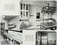 An illustration from House & garden's book of interiors, containing over three hundred illustrations of living rooms, dining rooms, libraries, halls, bedrooms, porches, breakfast rooms, nurseries, kitchens, bathrooms and the use of decorative accessories and curtains, together with practical suggestions for the furnishing and decorating of each type of room in the house (1920)