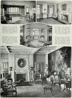 An illustration from House & garden's book of interiors, containing over three hundred illustrations of living rooms, dining rooms, libraries, halls, bedrooms, porches, breakfast rooms, nurseries, kitchens, bathrooms and the use of decorative accessories and curtains, together with practical suggestions for the furnishing and decorating of each type of room in the house (1920)