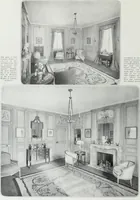 An illustration from House & garden's book of interiors, containing over three hundred illustrations of living rooms, dining rooms, libraries, halls, bedrooms, porches, breakfast rooms, nurseries, kitchens, bathrooms and the use of decorative accessories and curtains, together with practical suggestions for the furnishing and decorating of each type of room in the house (1920)