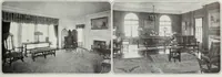 An illustration from House & garden's book of interiors, containing over three hundred illustrations of living rooms, dining rooms, libraries, halls, bedrooms, porches, breakfast rooms, nurseries, kitchens, bathrooms and the use of decorative accessories and curtains, together with practical suggestions for the furnishing and decorating of each type of room in the house (1920)