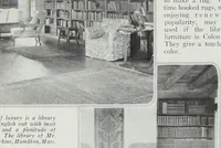 An illustration from House & garden's book of interiors, containing over three hundred illustrations of living rooms, dining rooms, libraries, halls, bedrooms, porches, breakfast rooms, nurseries, kitchens, bathrooms and the use of decorative accessories and curtains, together with practical suggestions for the furnishing and decorating of each type of room in the house (1920)